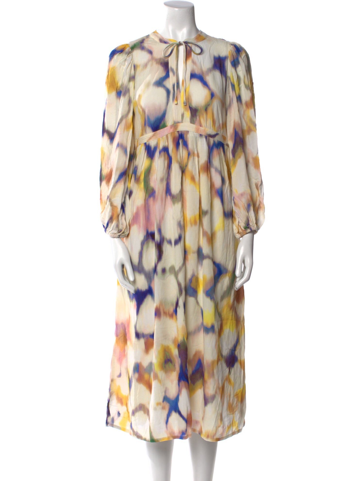 BA&SH Printed Midi Length Dress w/ Tags