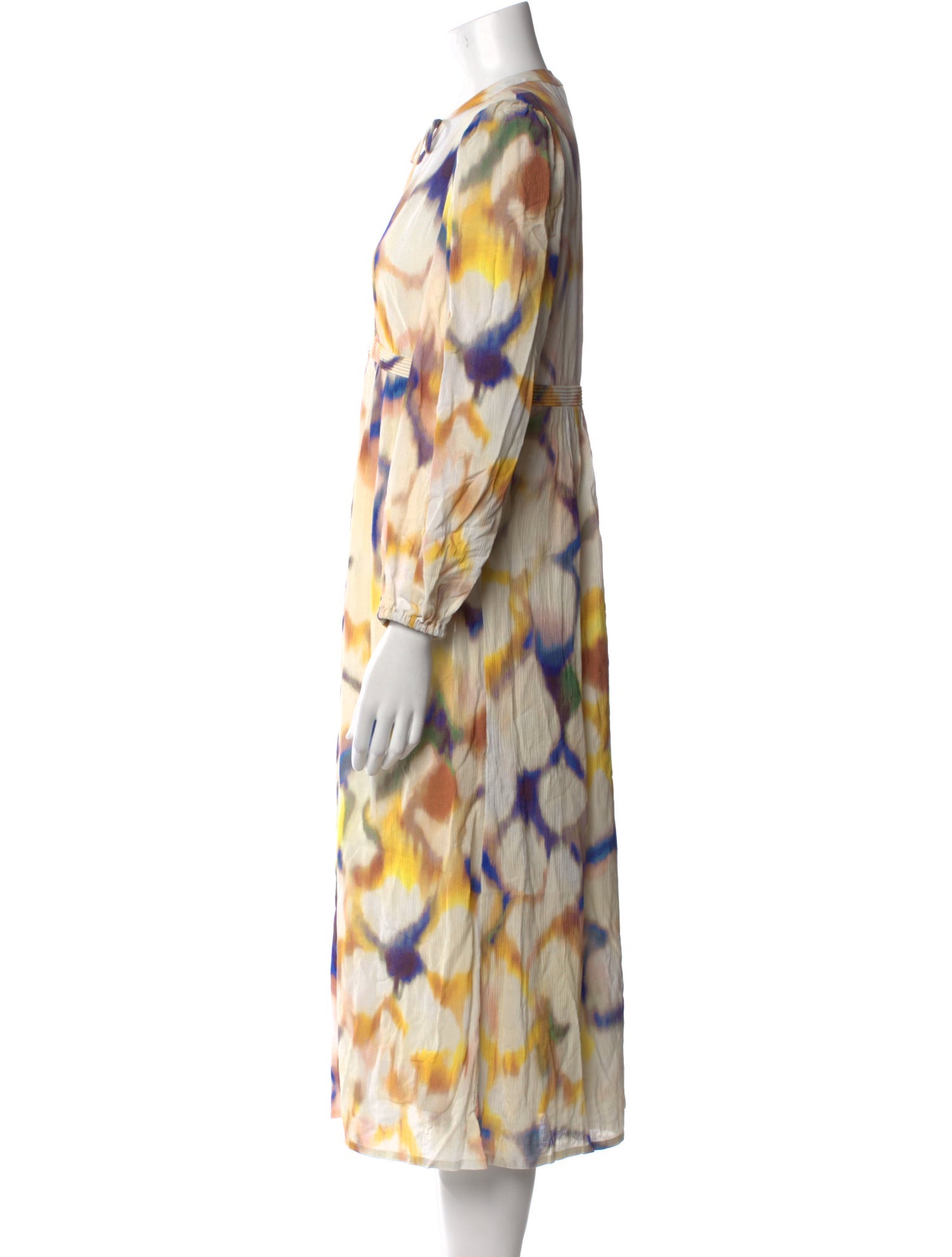 BA&SH Printed Midi Length Dress w/ Tags