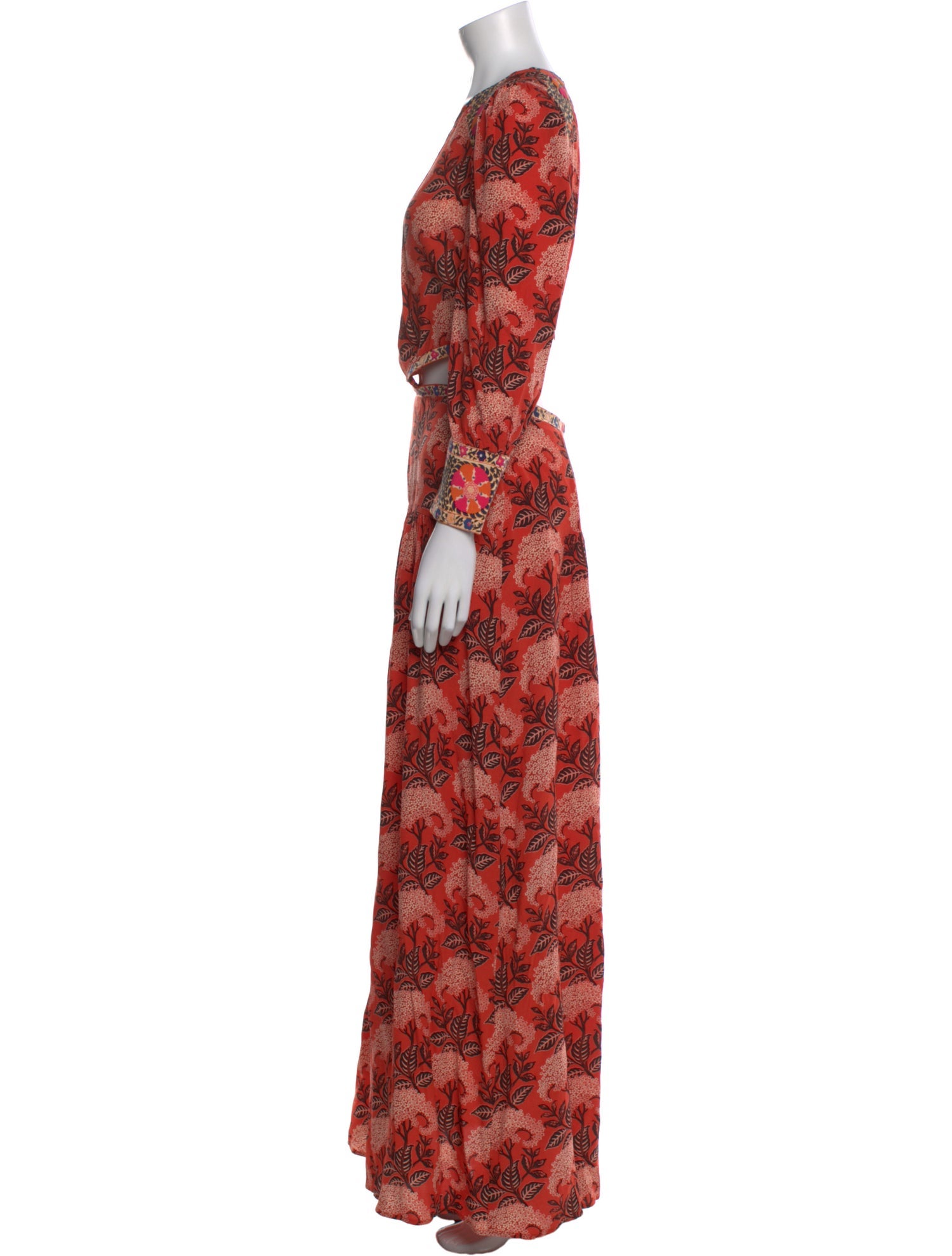 BA&SH Floral Print Long Dress