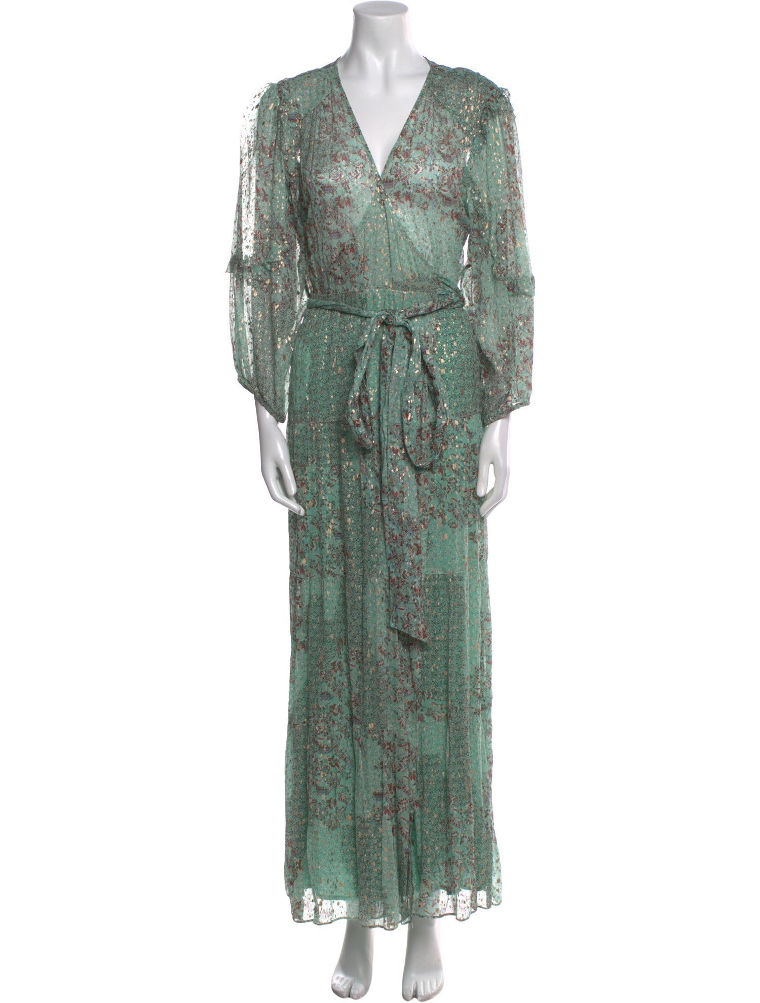 BA&SH Printed Long Dress