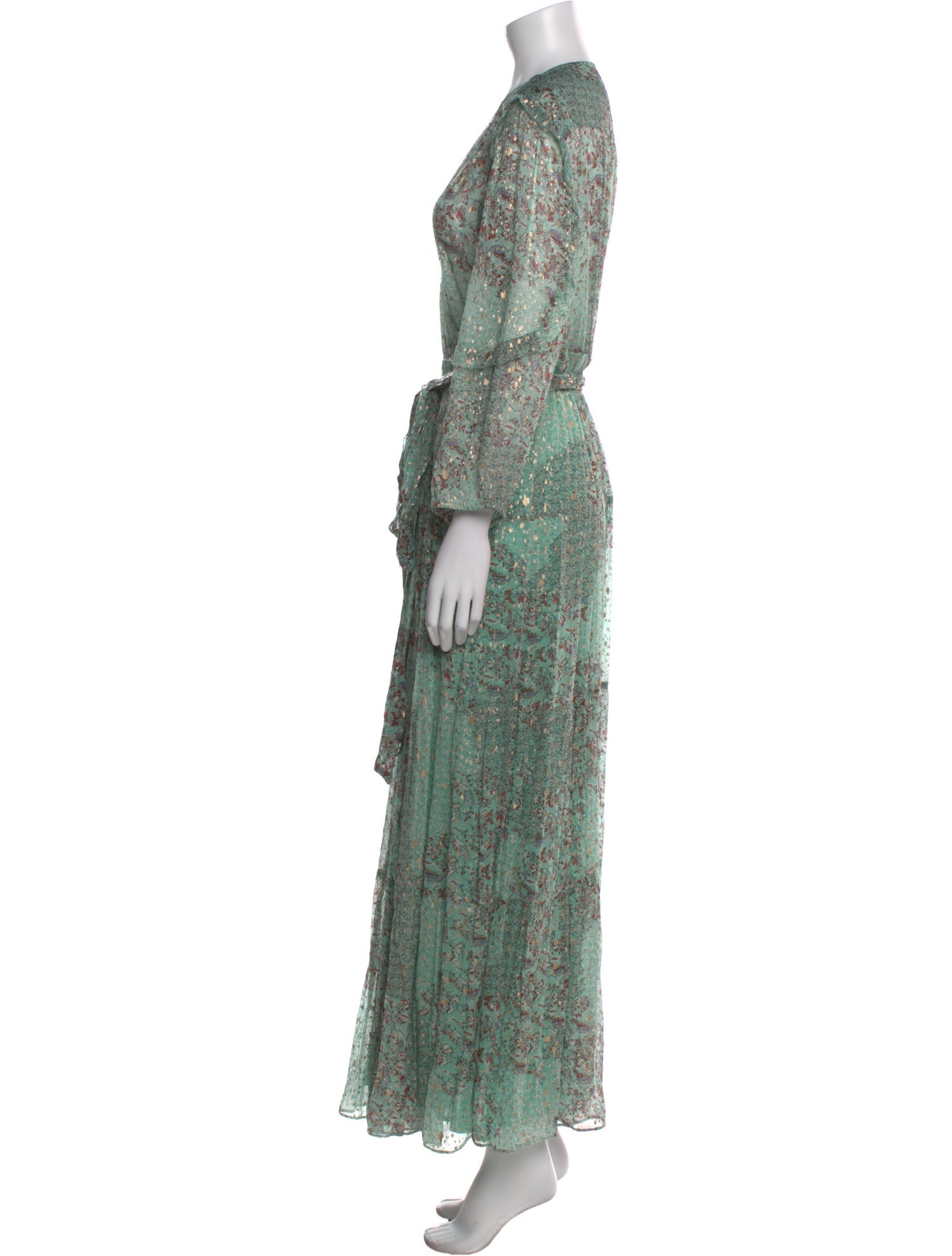 BA&SH Printed Long Dress