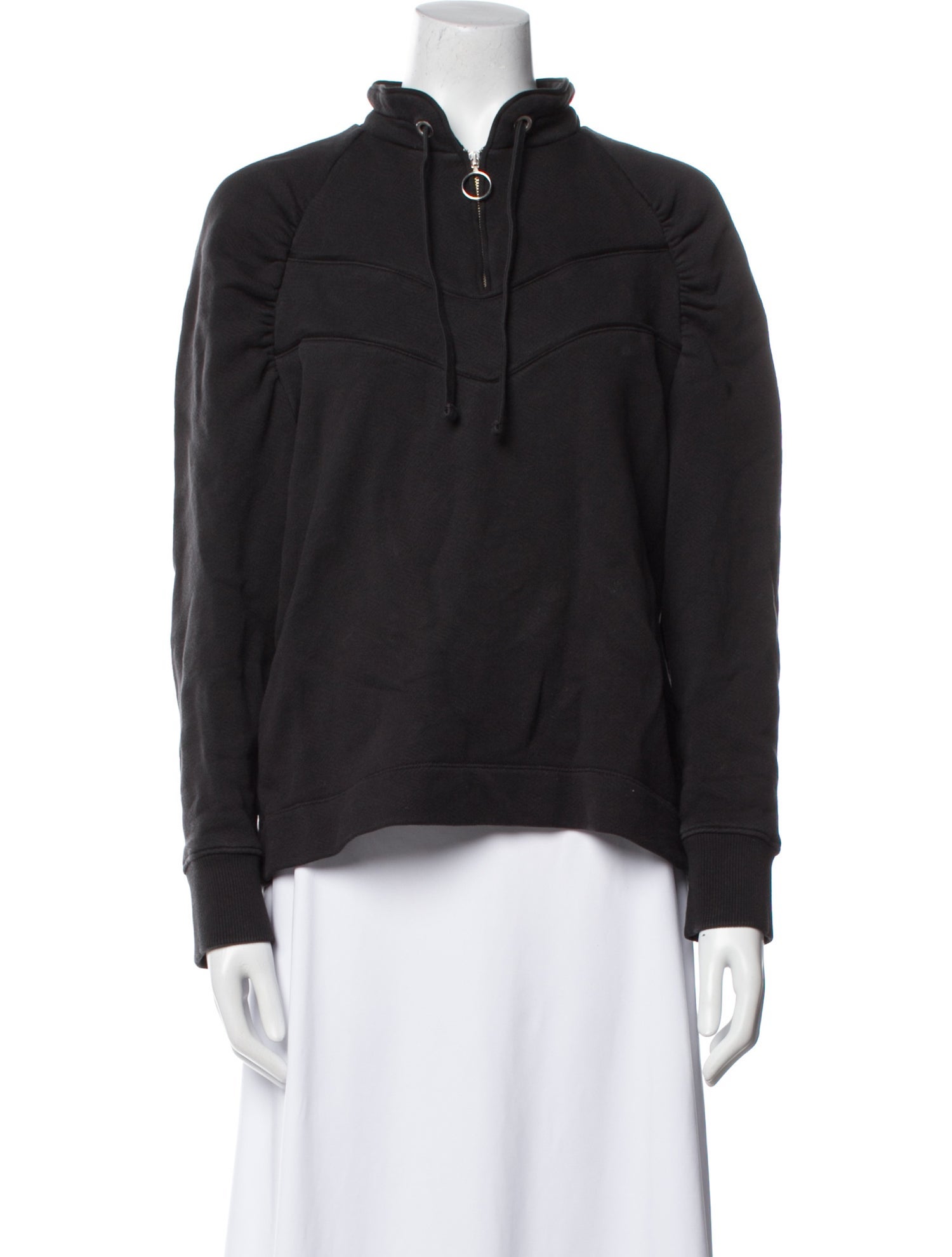 BA&SH Mock Neck Long Sleeve Sweatshirt