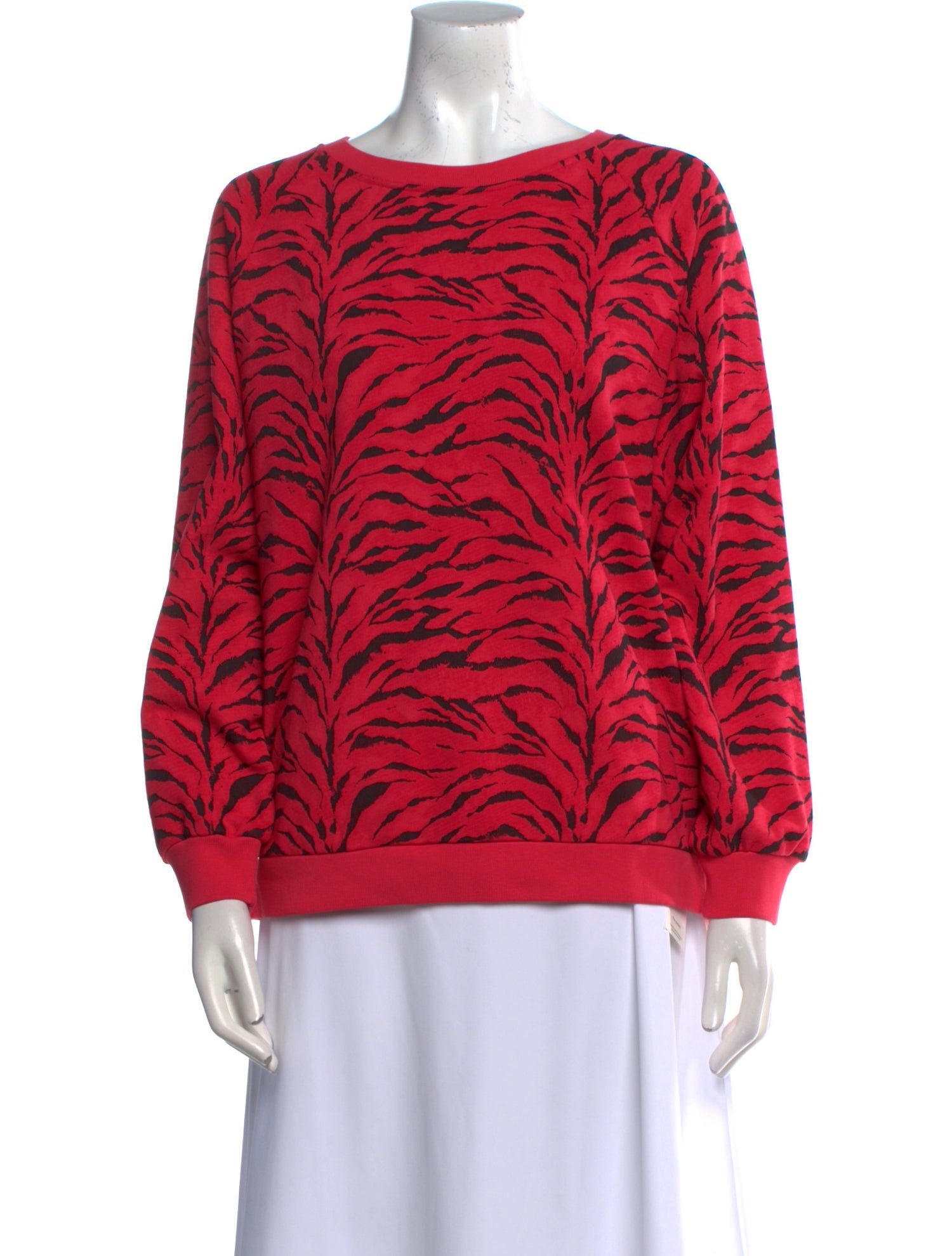 BA&SH Printed Bateau Neckline Sweatshirt w/ Tags
