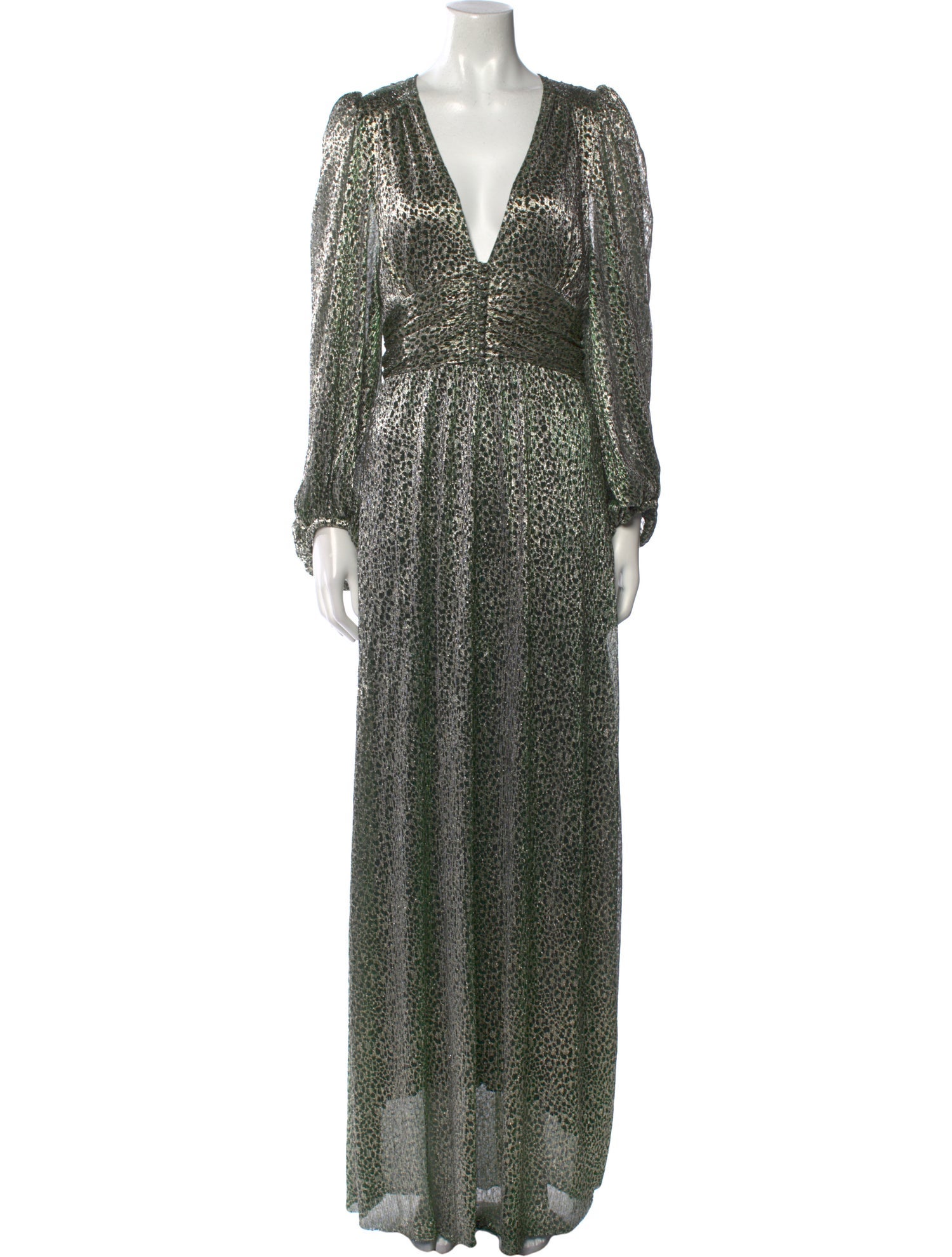 BA&SH Printed Long Dress