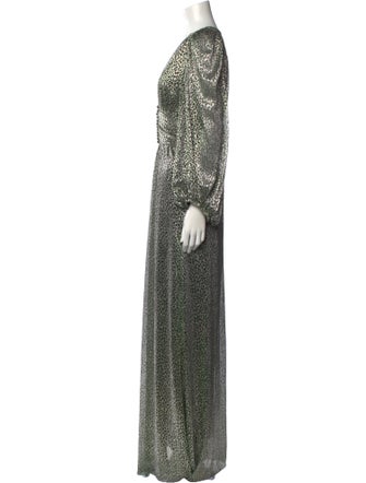 BA&SH Printed Long Dress