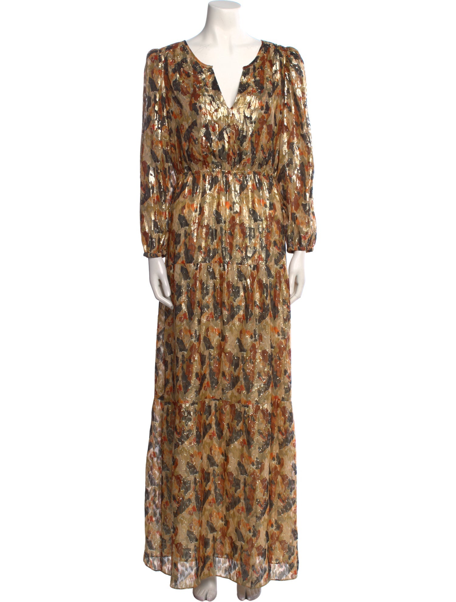 BA&SH Silk Long Dress