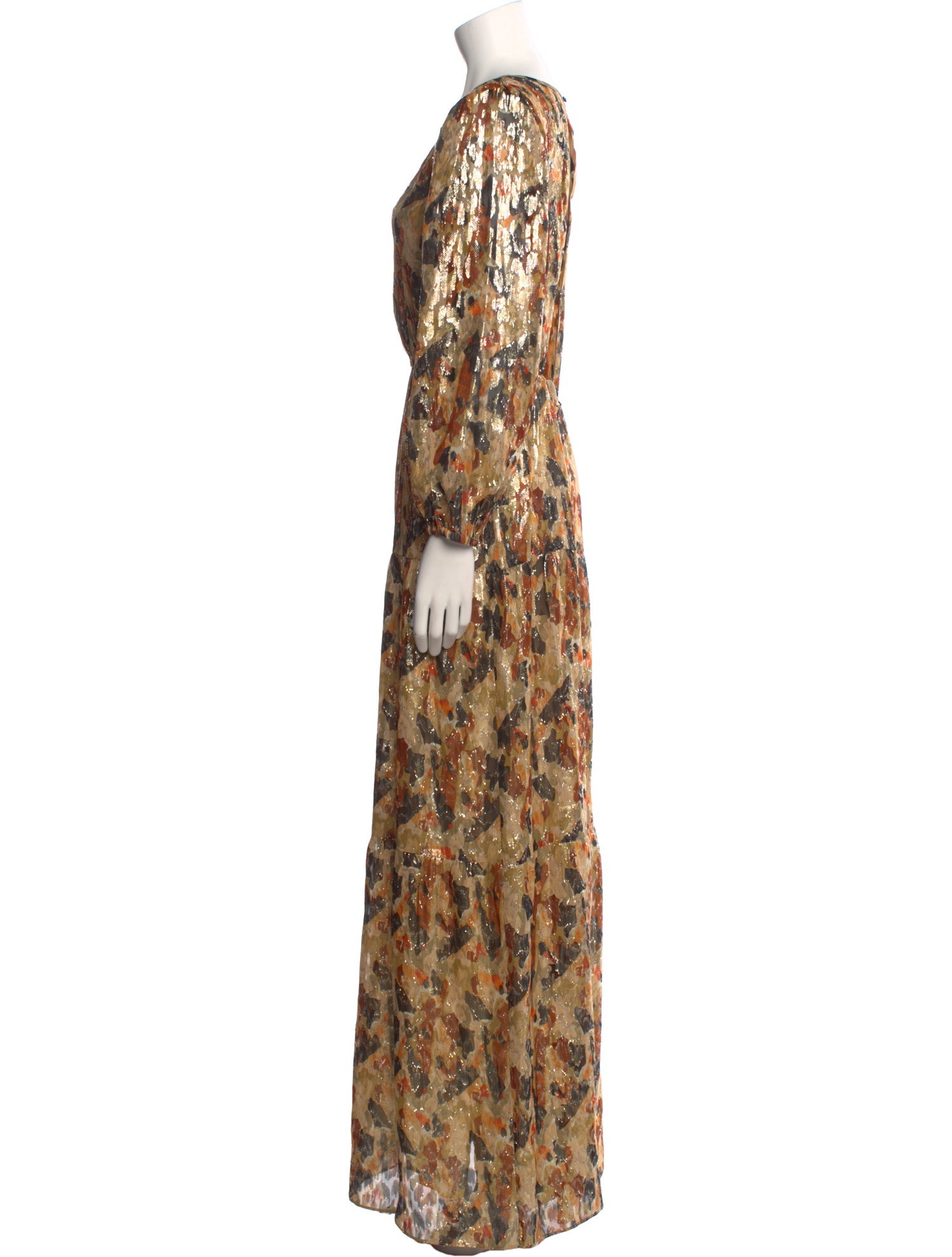 BA&SH Silk Long Dress
