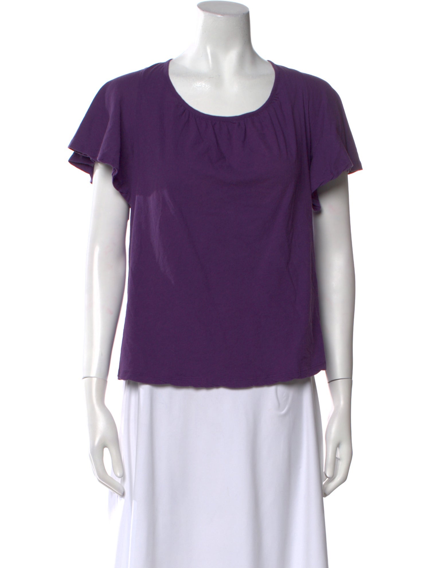 BA&SH Scoop Neck Short Sleeve T-Shirt