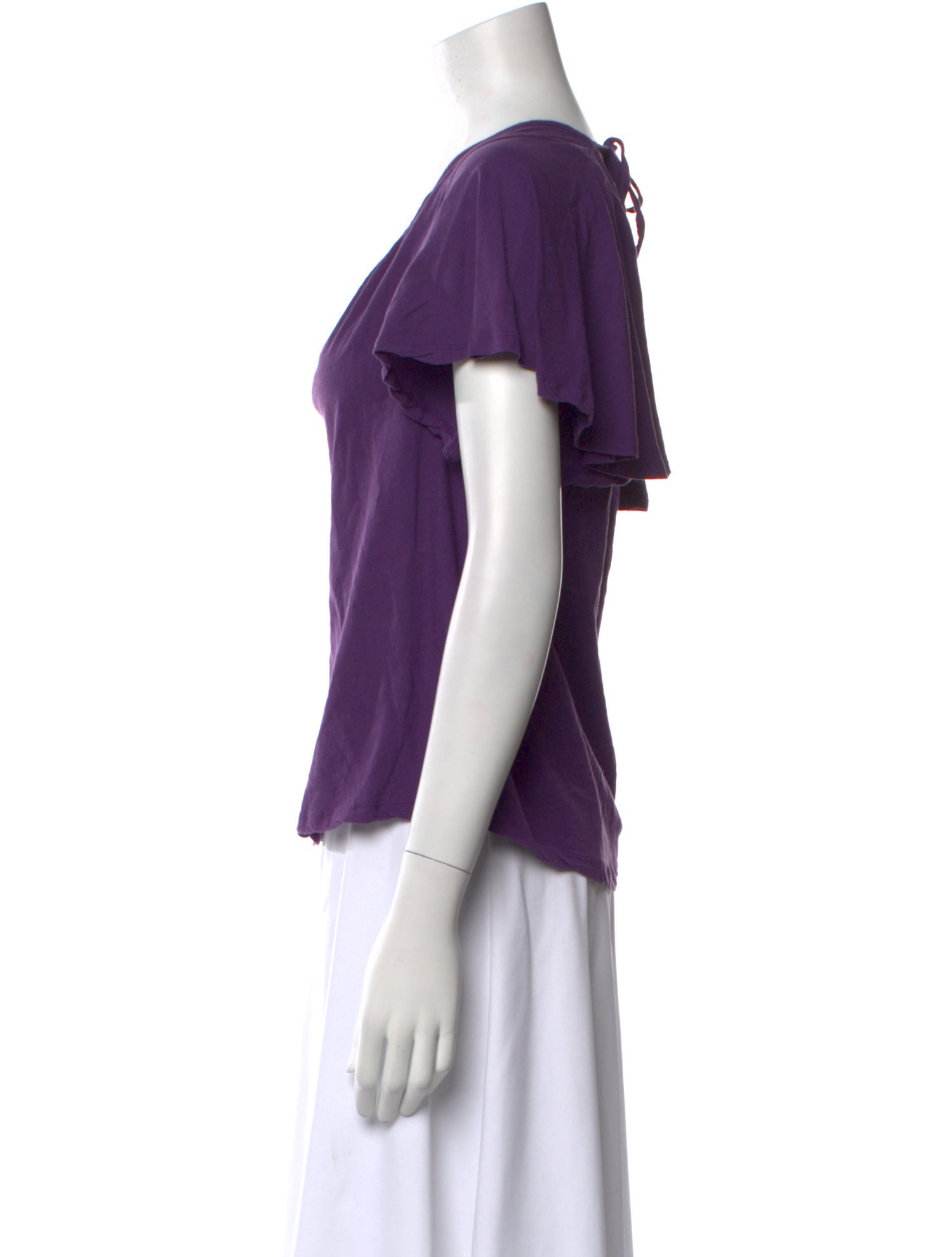 BA&SH Scoop Neck Short Sleeve T-Shirt