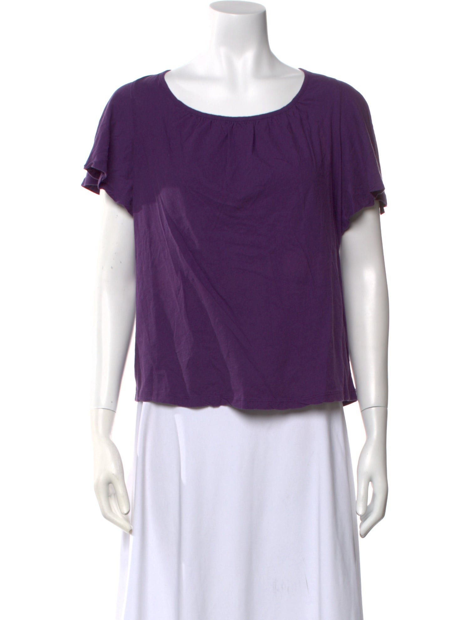BA&SH Scoop Neck Short Sleeve Top