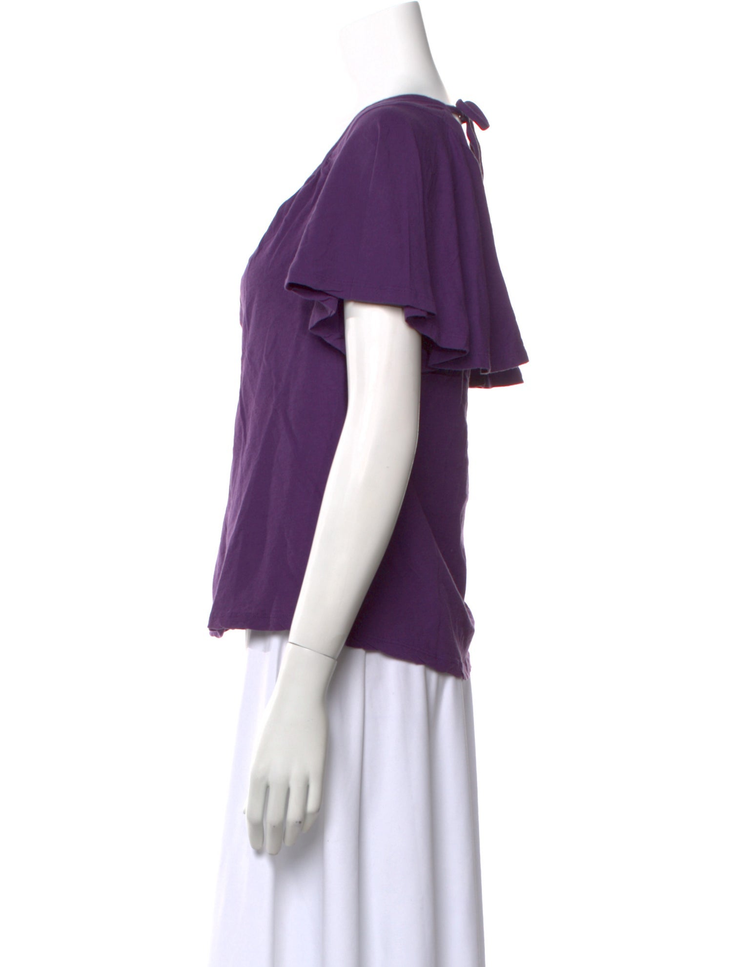 BA&SH Scoop Neck Short Sleeve Top