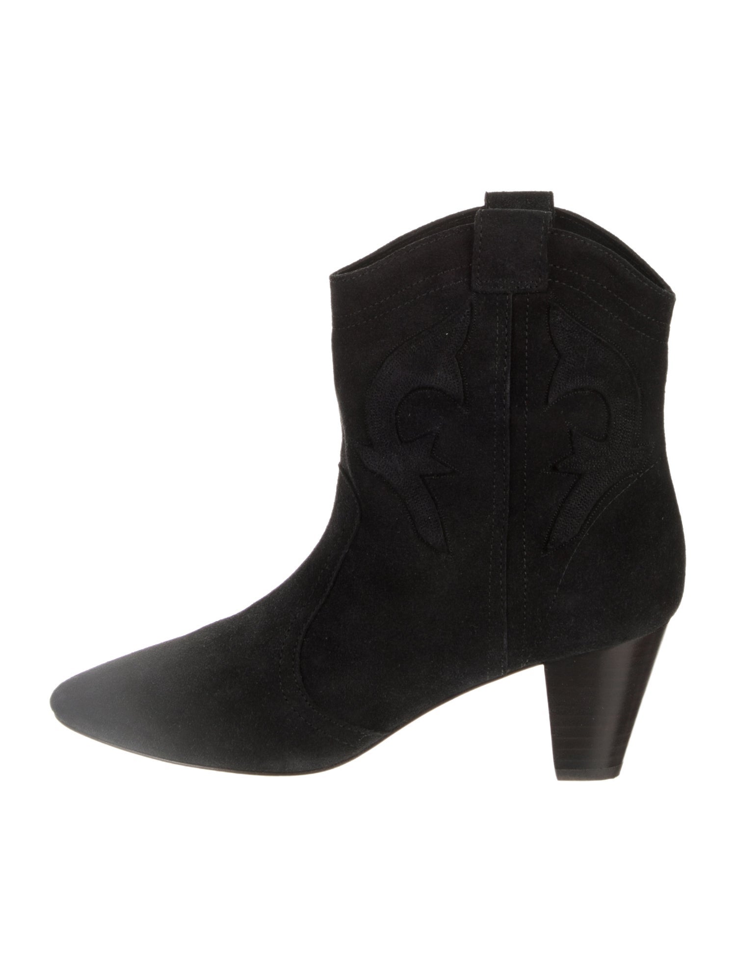 BA&SH Suede Western Boots