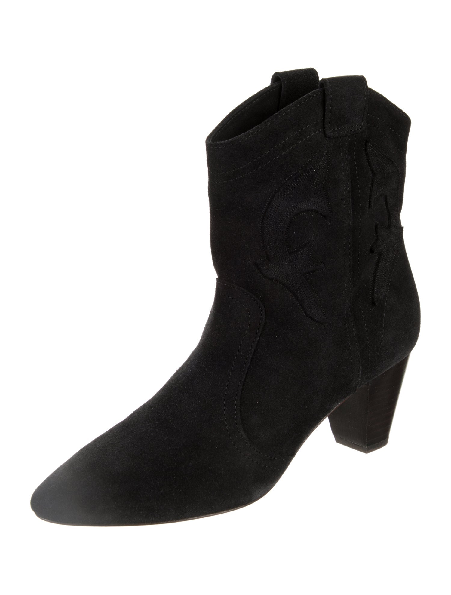 BA&SH Suede Western Boots