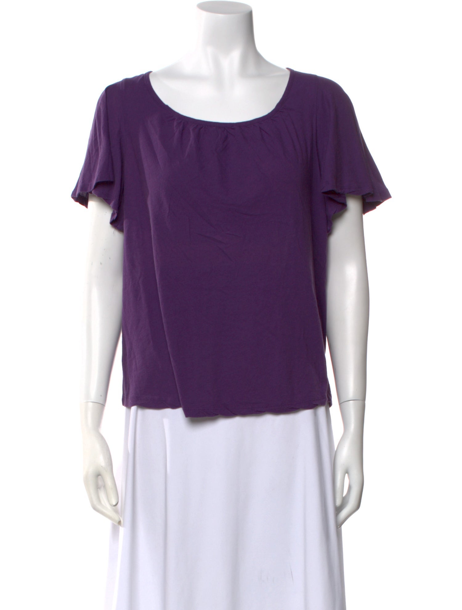 BA&SH Scoop Neck Short Sleeve T-Shirt