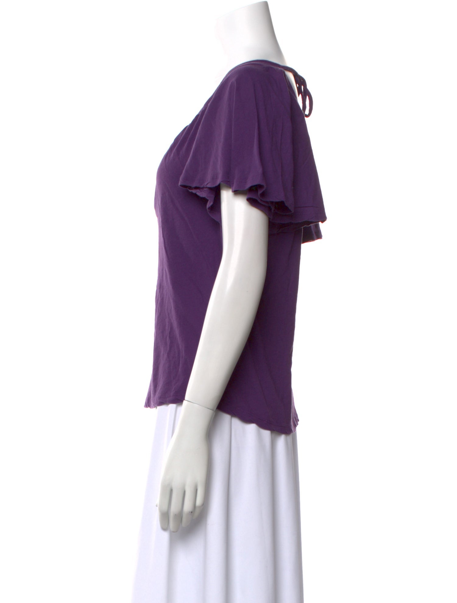 BA&SH Scoop Neck Short Sleeve T-Shirt