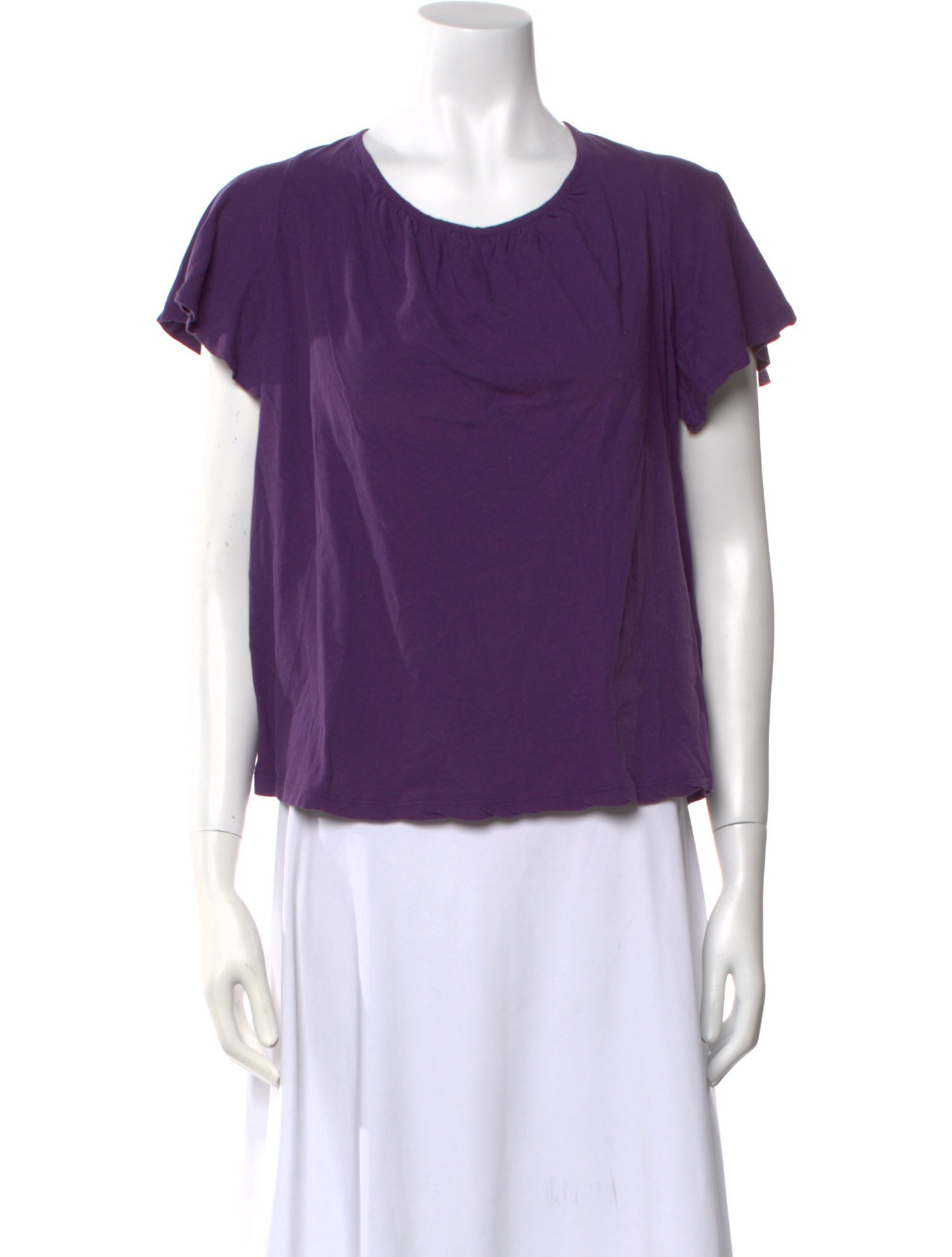 BA&SH Scoop Neck Short Sleeve T-Shirt