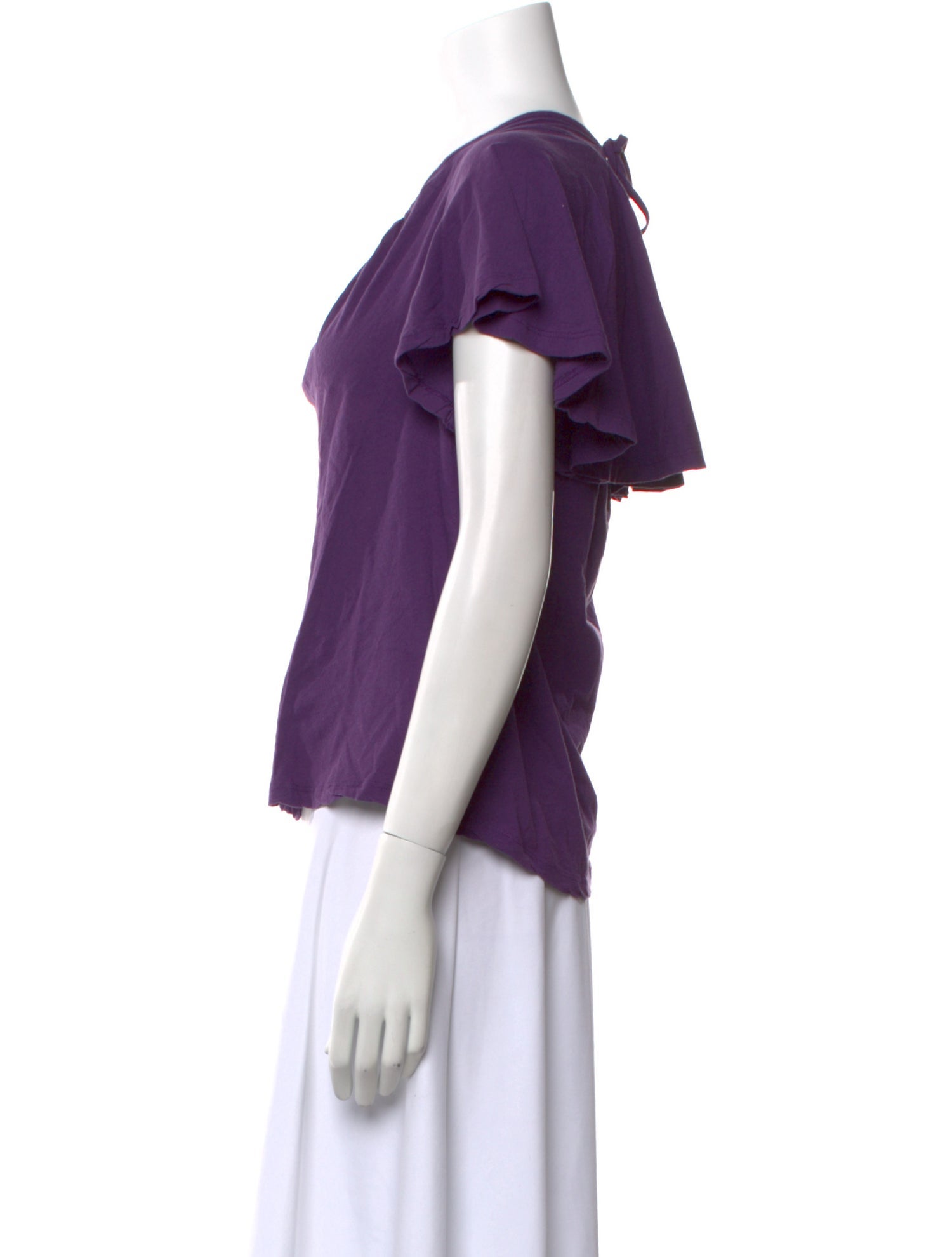 BA&SH Scoop Neck Short Sleeve T-Shirt