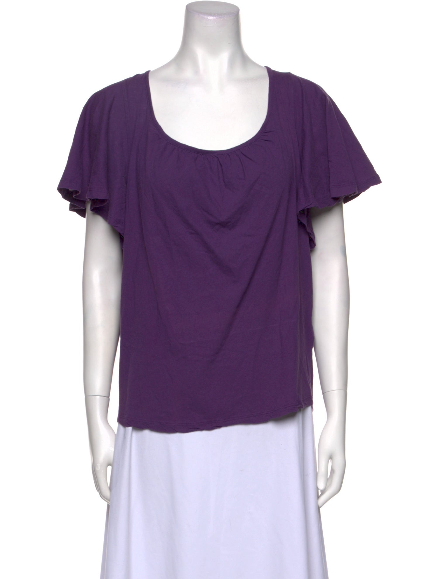 BA&SH Scoop Neck Short Sleeve T-Shirt
