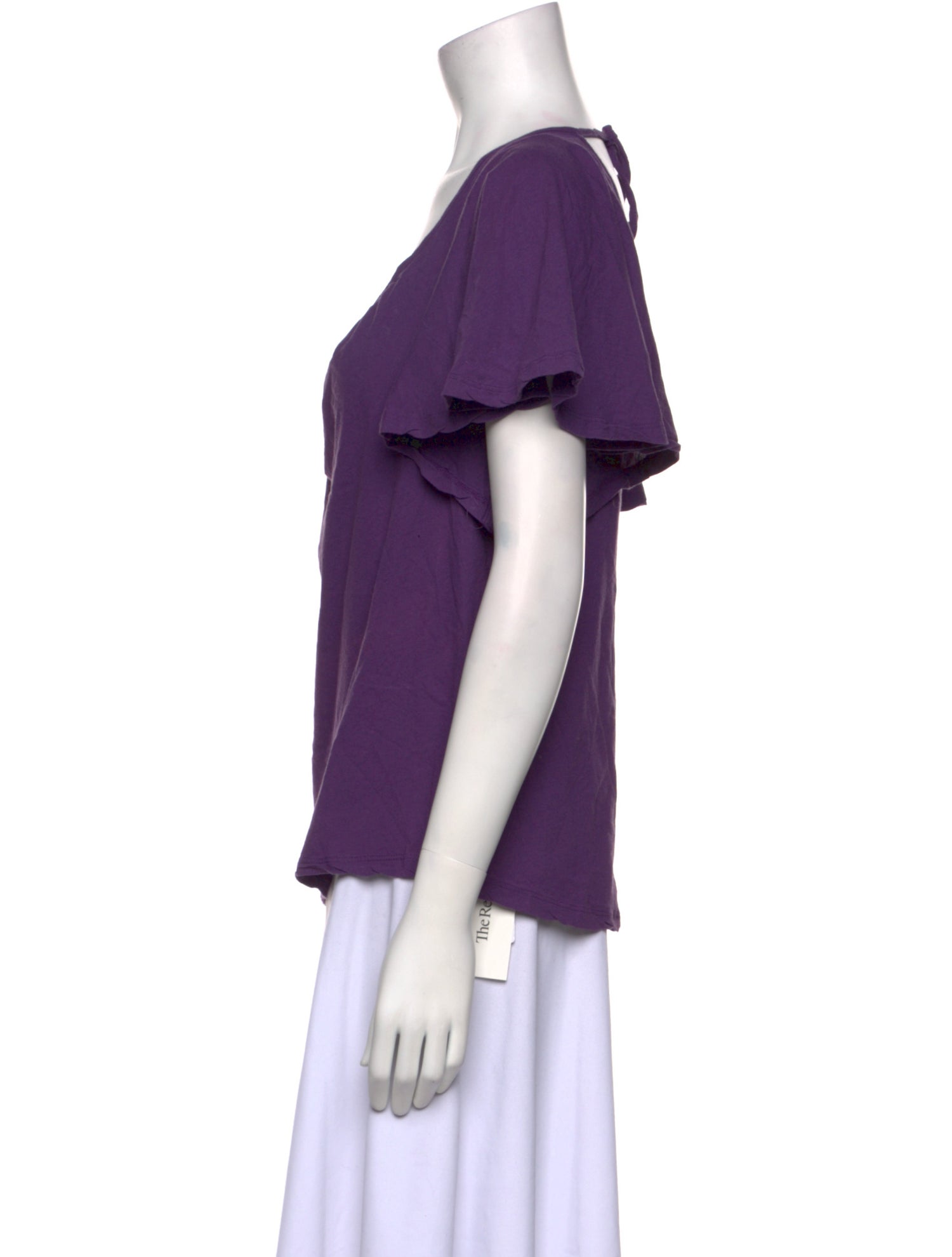 BA&SH Scoop Neck Short Sleeve T-Shirt