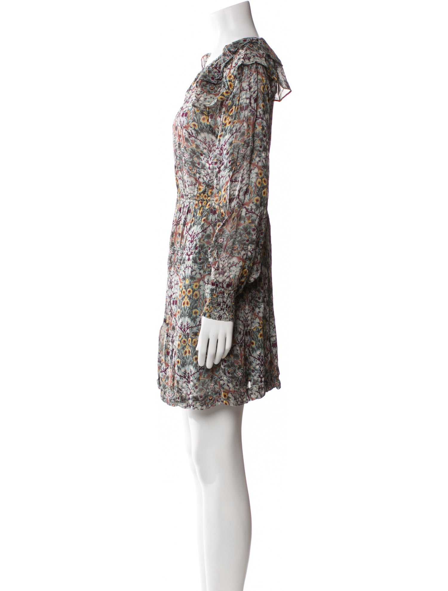 BA&SH Floral Print Mini Dress