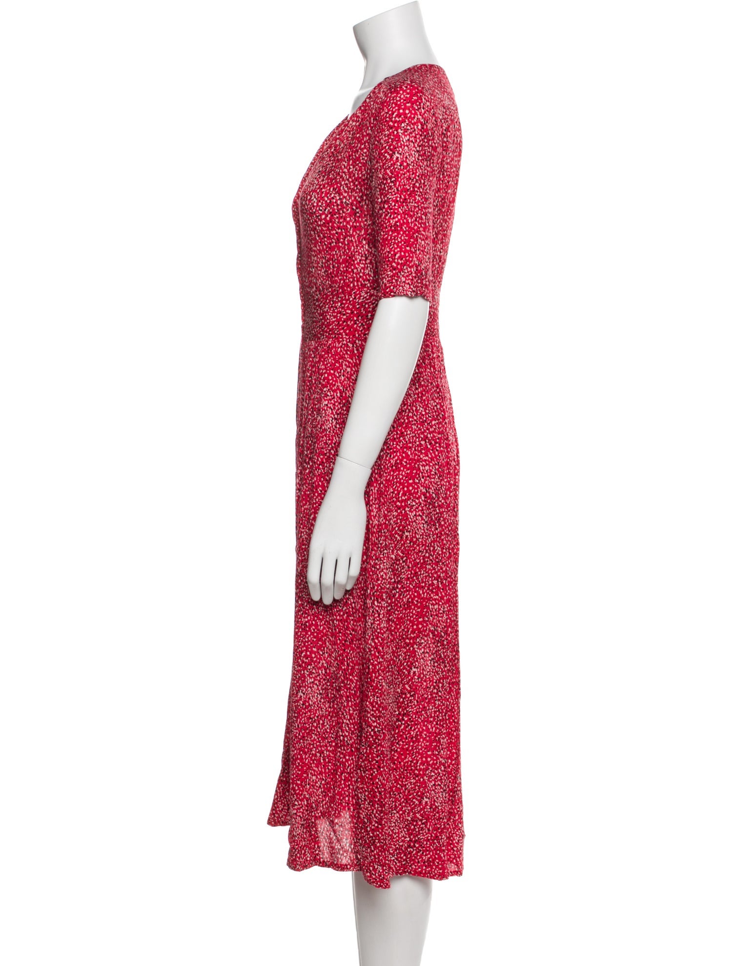 BA&SH Printed V-Neck Tunic