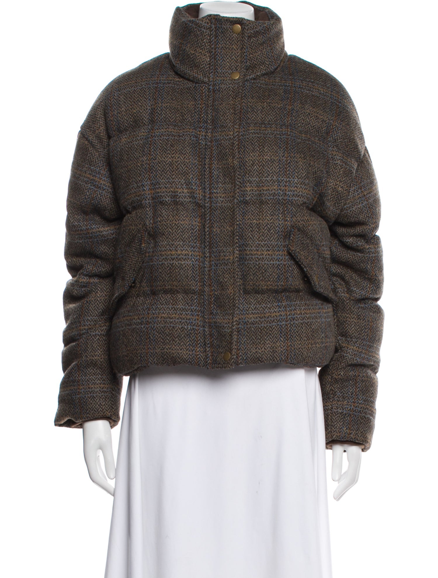 BA&SH Striped Faux Fur Jacket