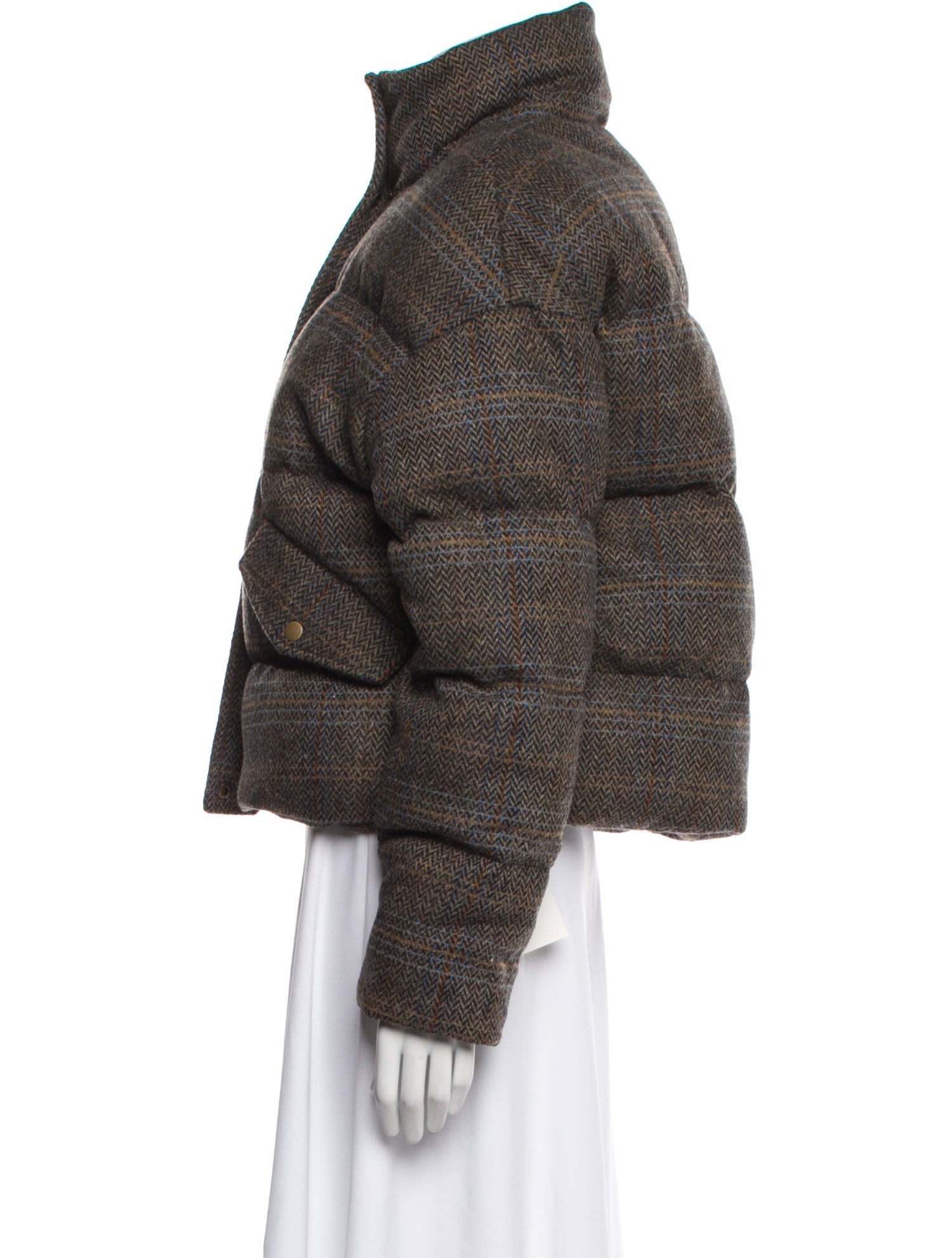 BA&SH Striped Faux Fur Jacket