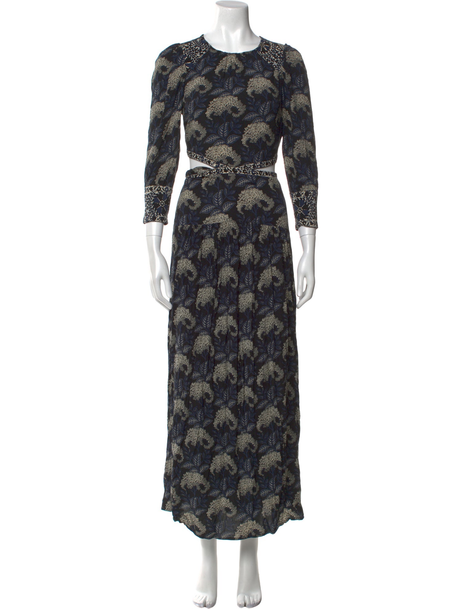 BA&SH Floral Print Knee-Length Dress