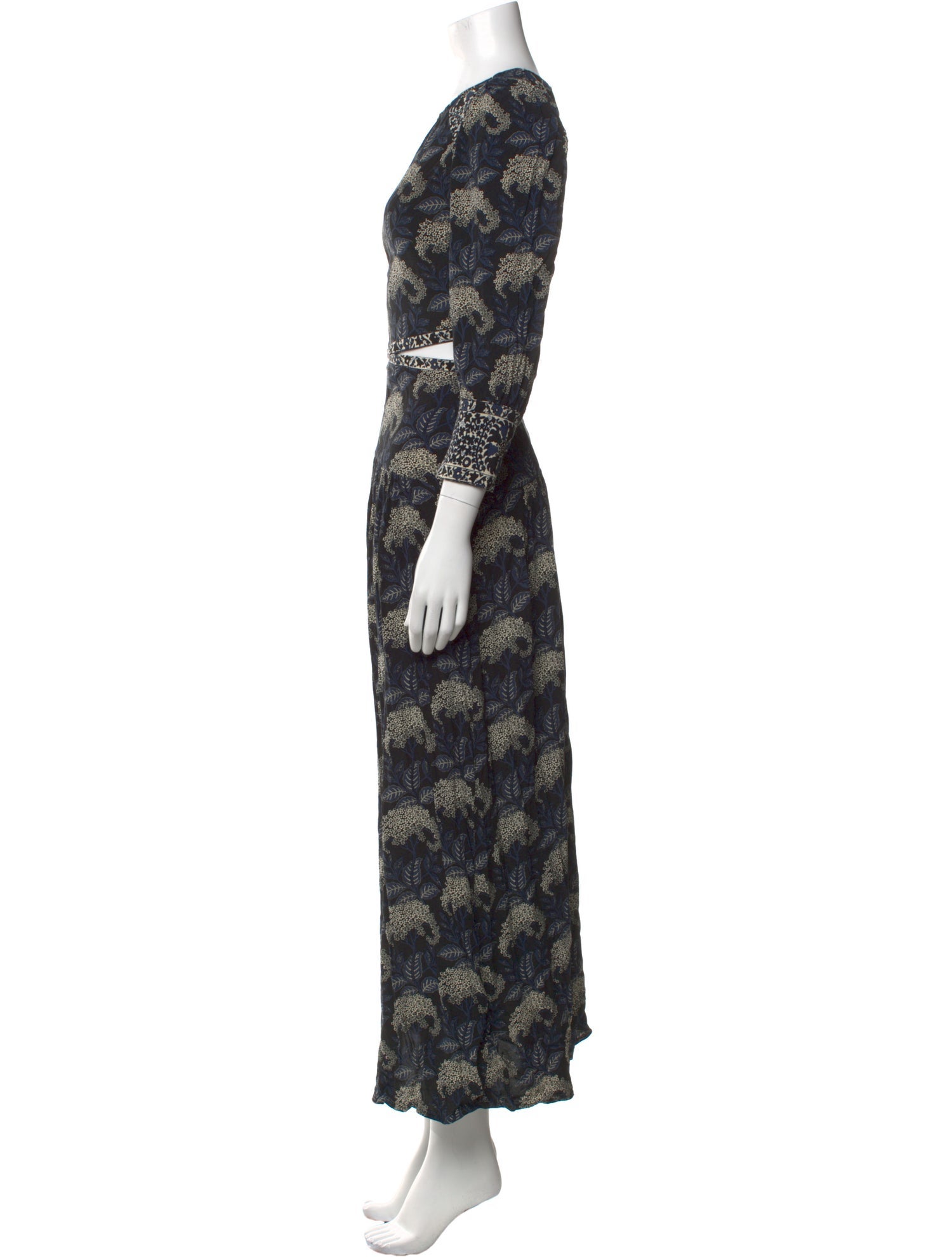 BA&SH Floral Print Knee-Length Dress