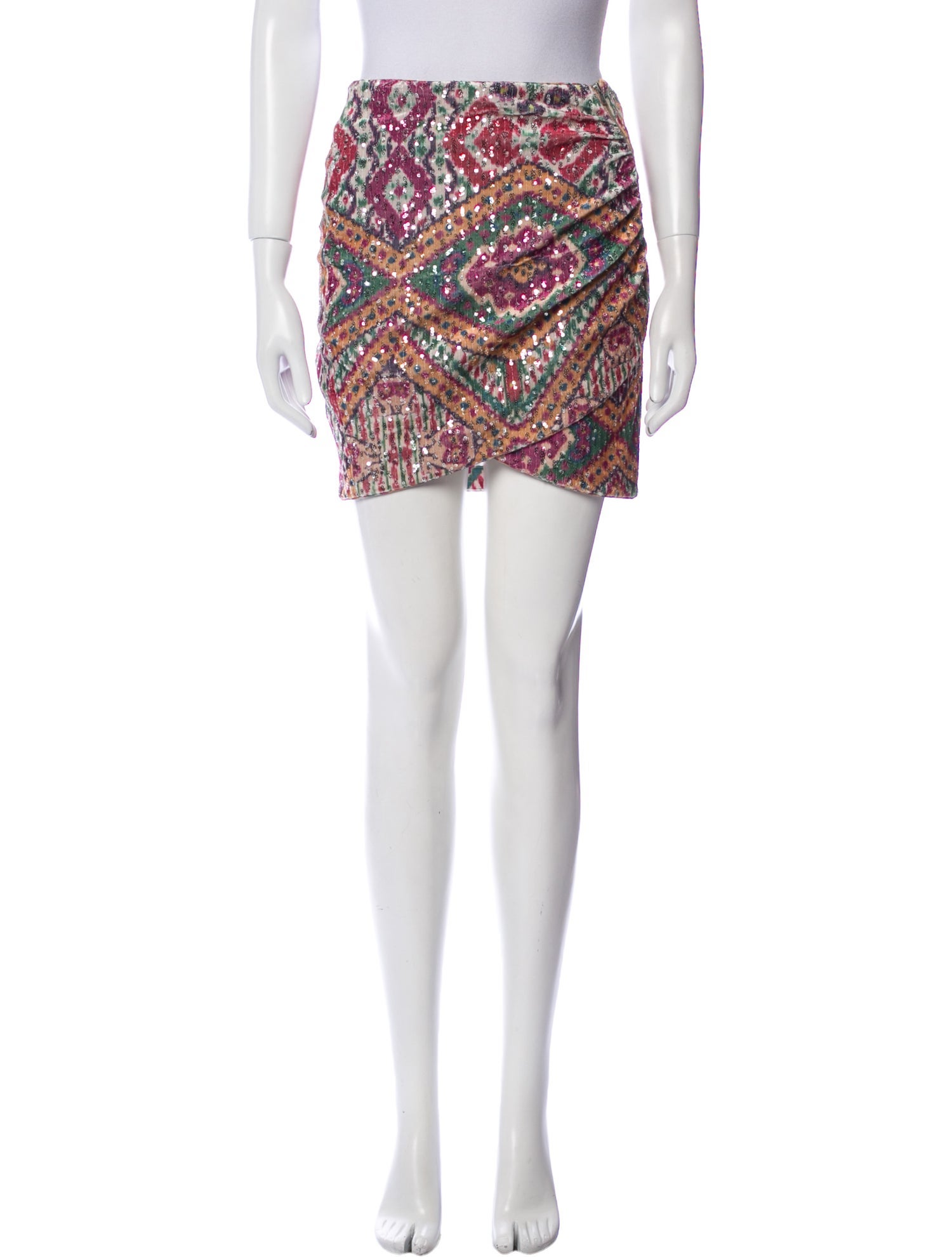 BA&SH Printed Mini Skirt w/ Tags