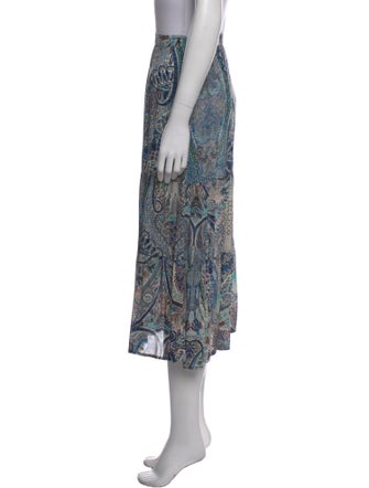 BA&SH Paisley Print Midi Length Skirt