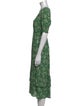 BA&SH Floral Print Midi Length Dress