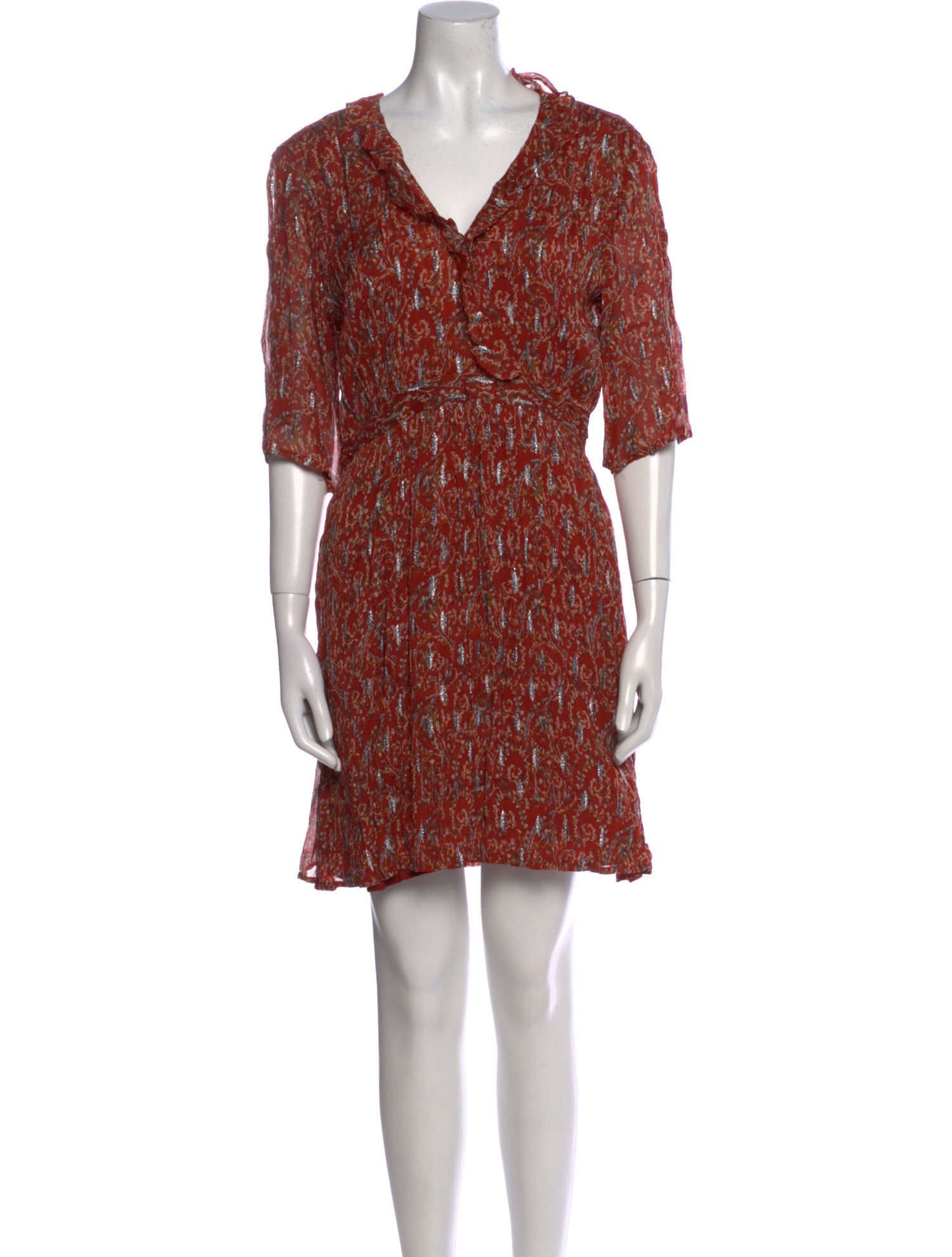 BA&SH Printed Mini Dress