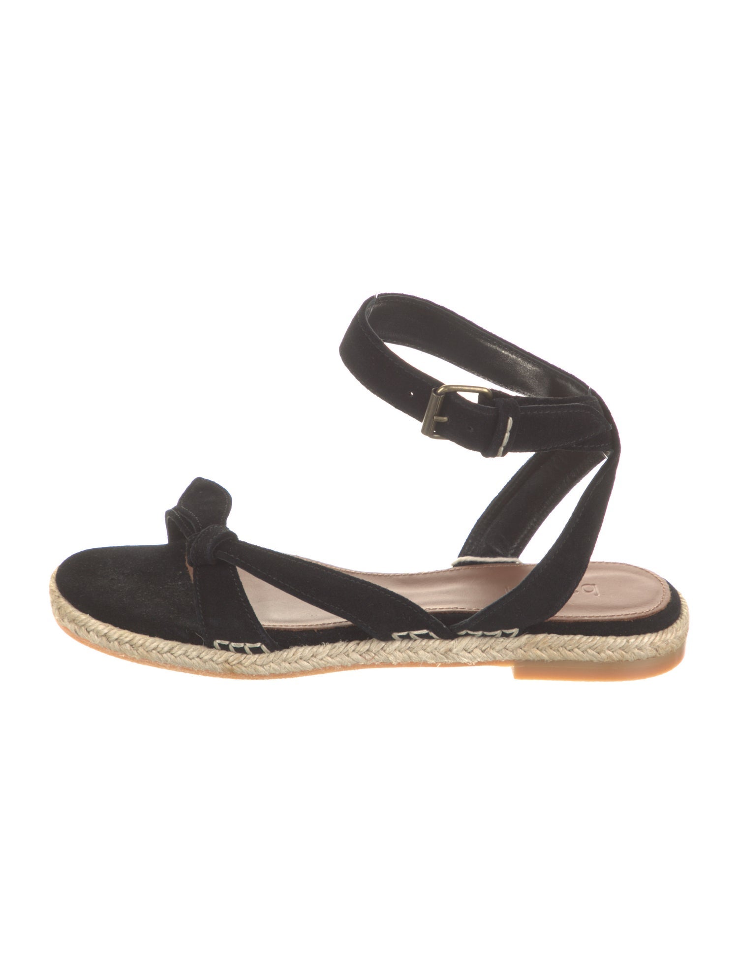 BA&SH Suede Braided Accents Espadrilles