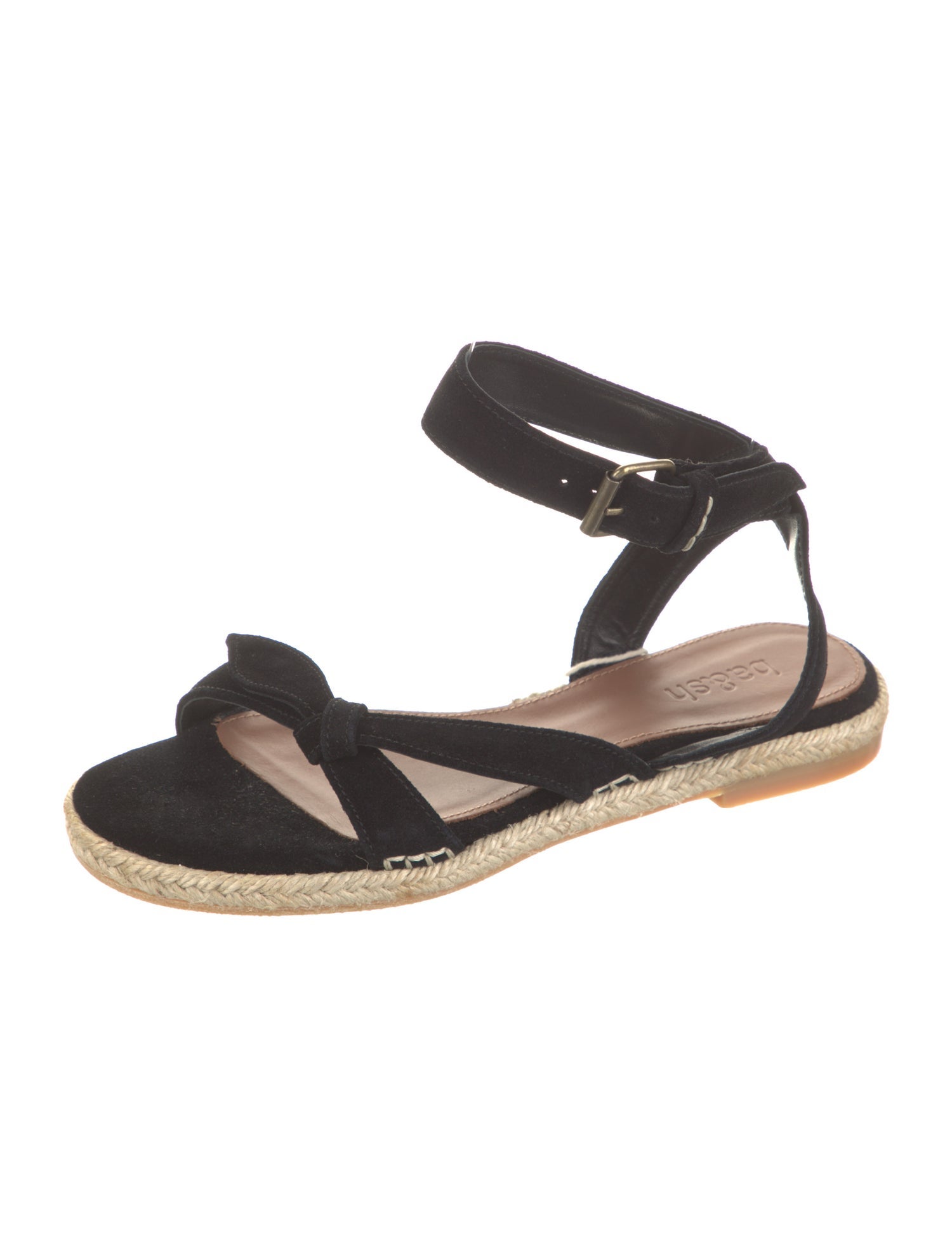 BA&SH Suede Braided Accents Espadrilles