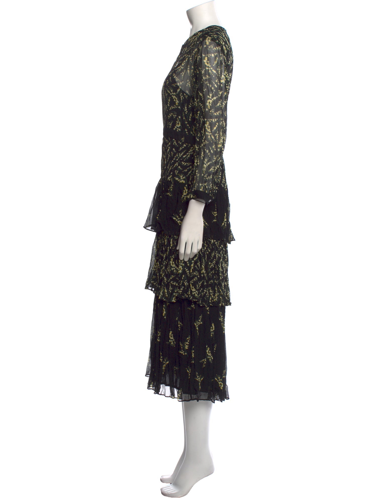 BA&SH Printed Knee-Length Dress