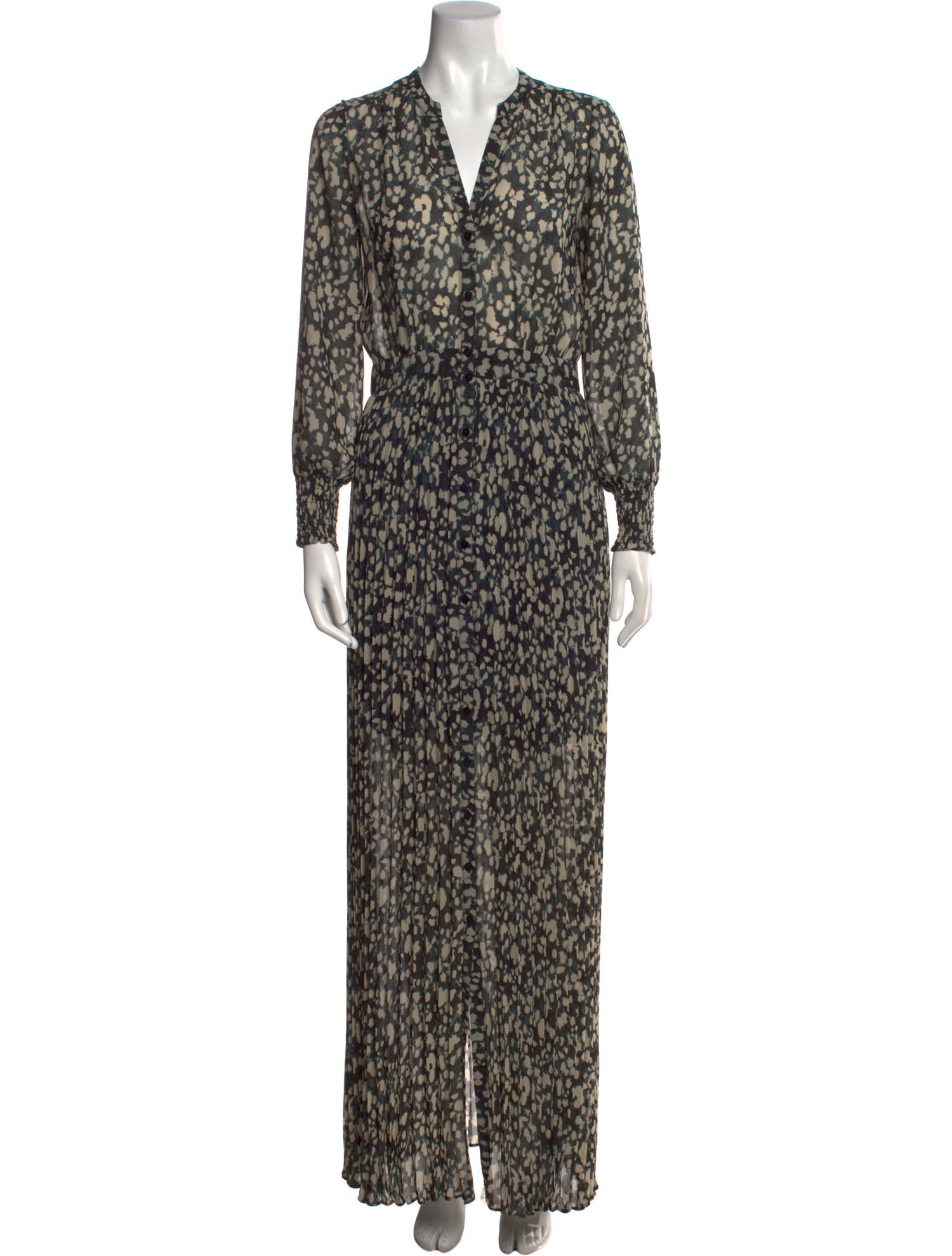 BA&SH Printed Long Dress