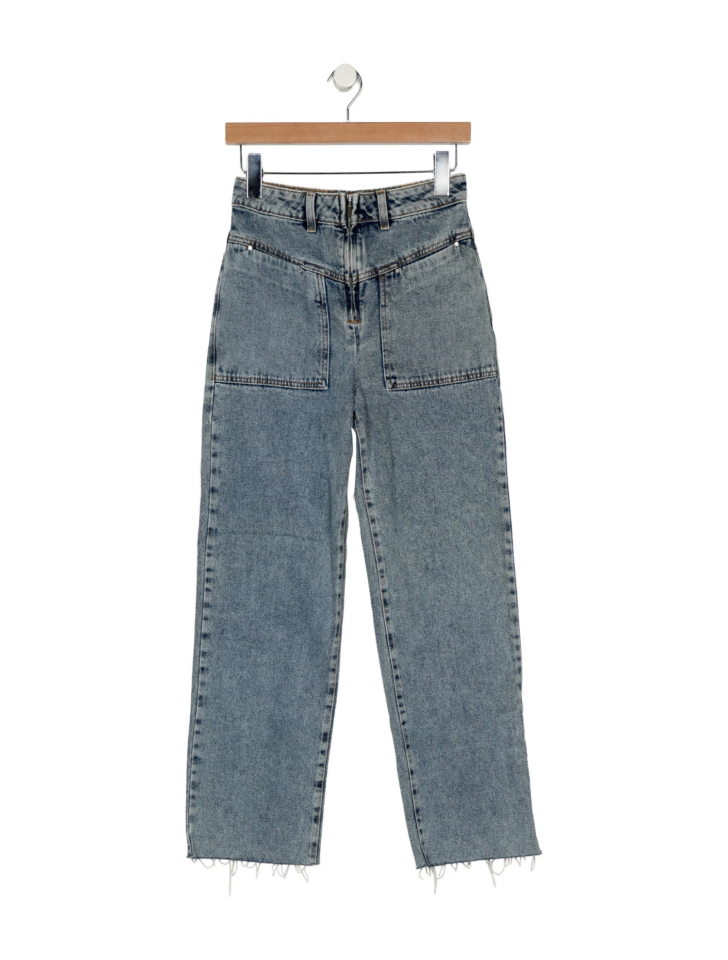 BA&SH Mid-Rise Straight Leg Jeans