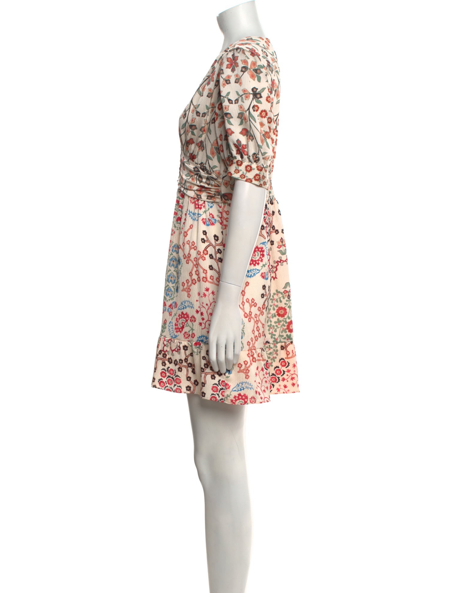 BA&SH Floral Print Mini Dress
