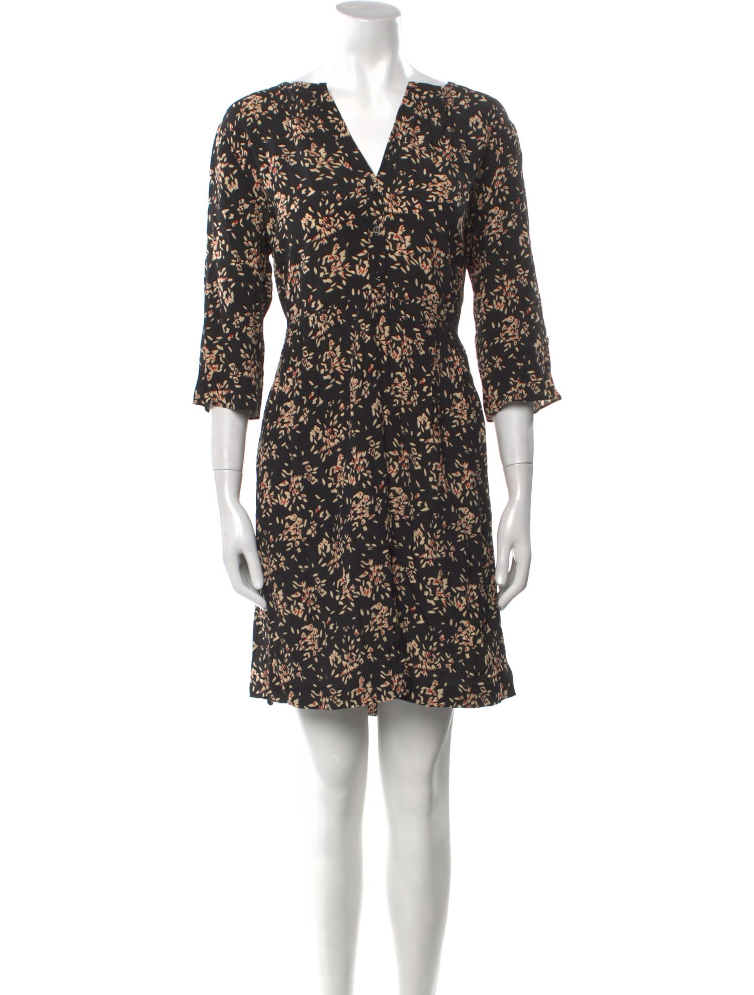 BA&SH Floral Print Mini Dress