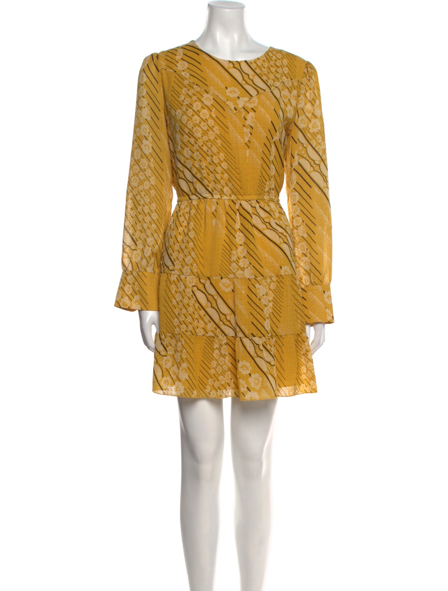 BA&SH Printed Knee-Length Dress