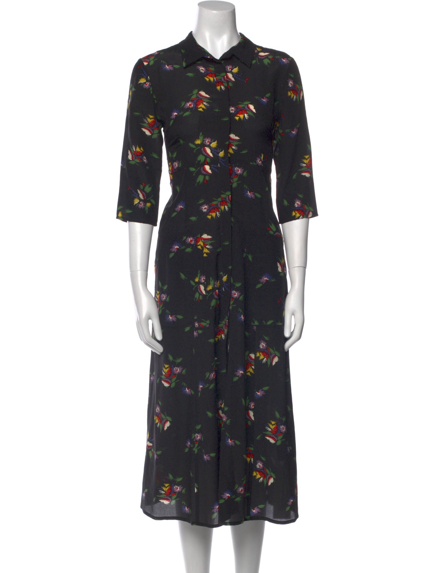 BA&SH Silk Midi Length Dress