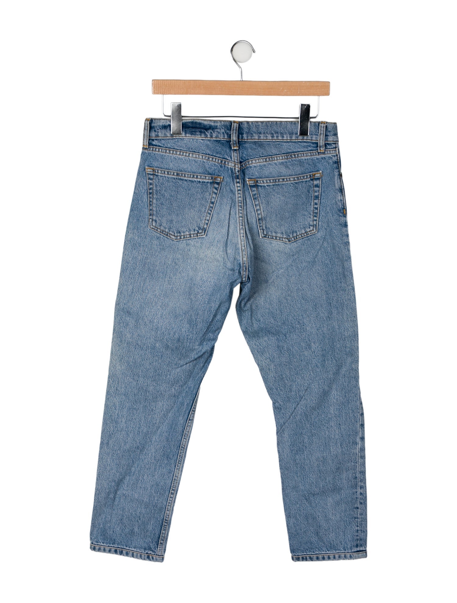 BA&SH High-Rise Straight Leg Jeans