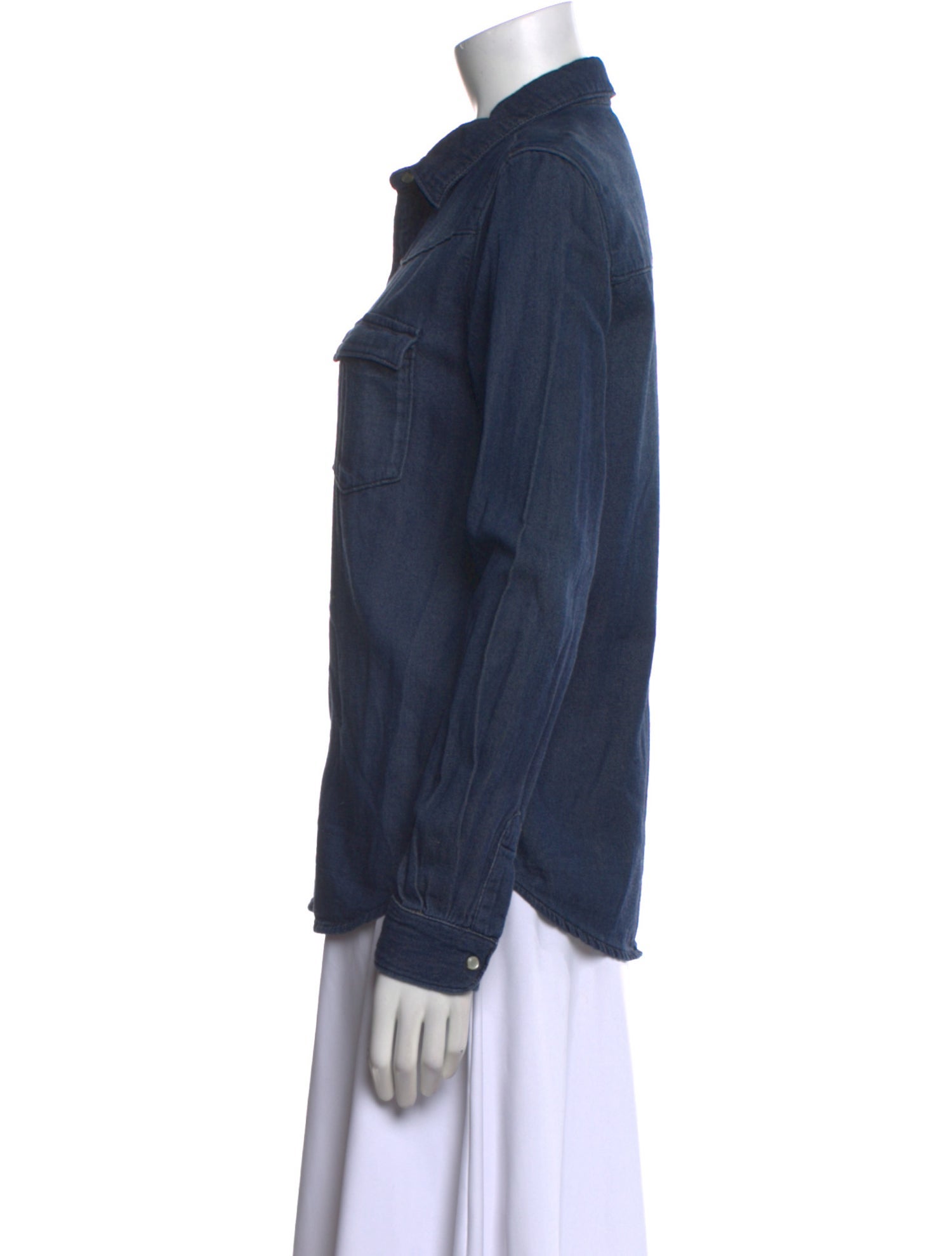 BA&SH Long Sleeve Button-Up Top