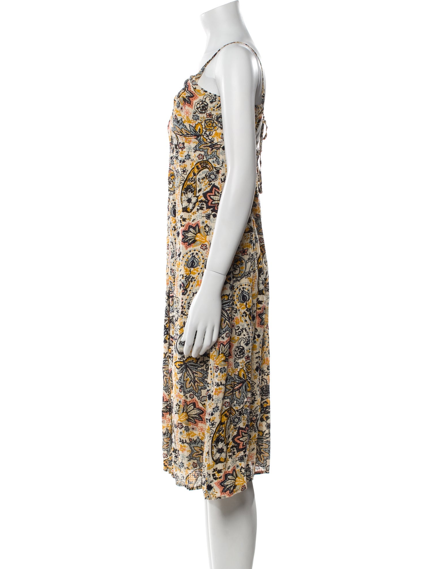 BA&SH Printed Midi Length Dress