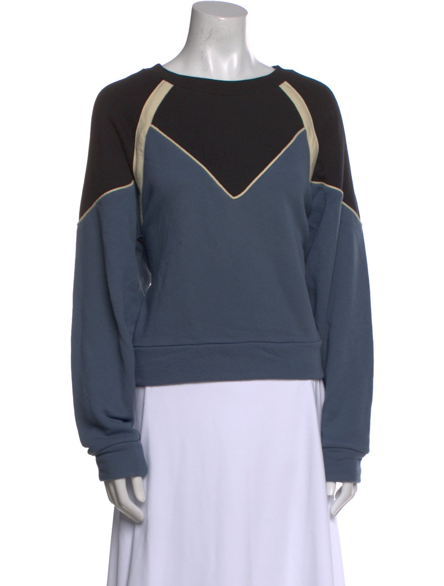 BA&SH Graphic Print Scoop Neck Sweatshirt