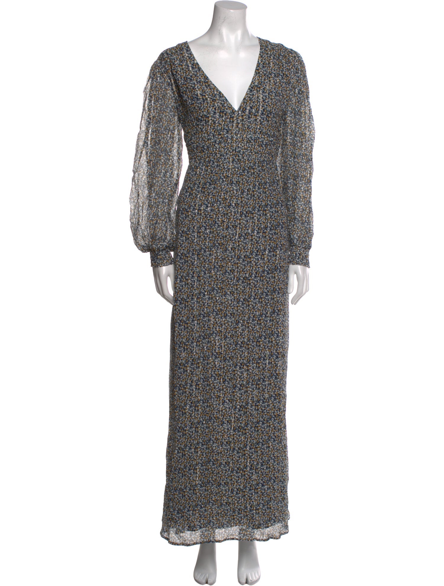 BA&SH Printed Long Dress