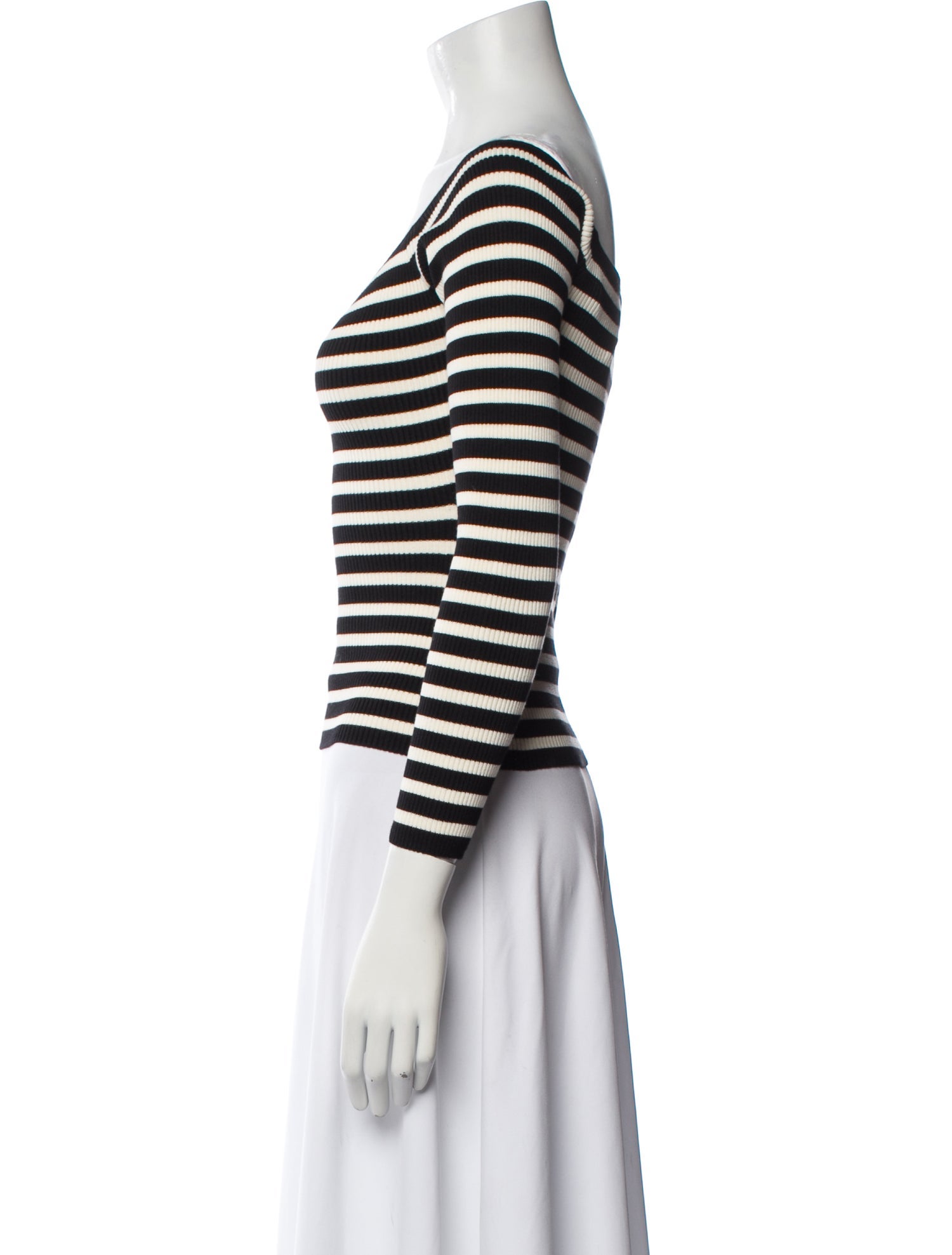 BA&SH Striped V-Neck Crop Top w/ Tags