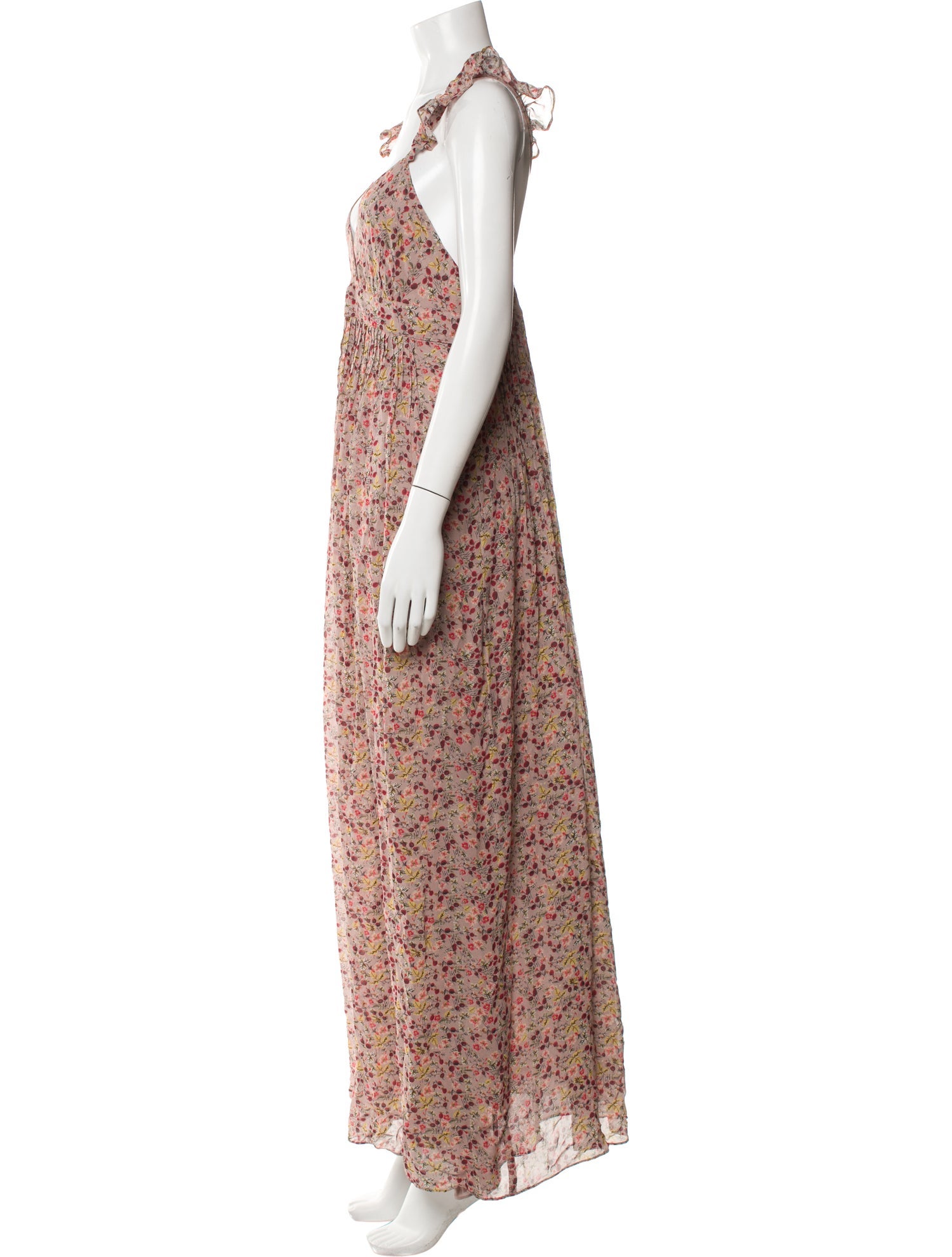 BA&SH Floral Print Long Dress w/ Tags