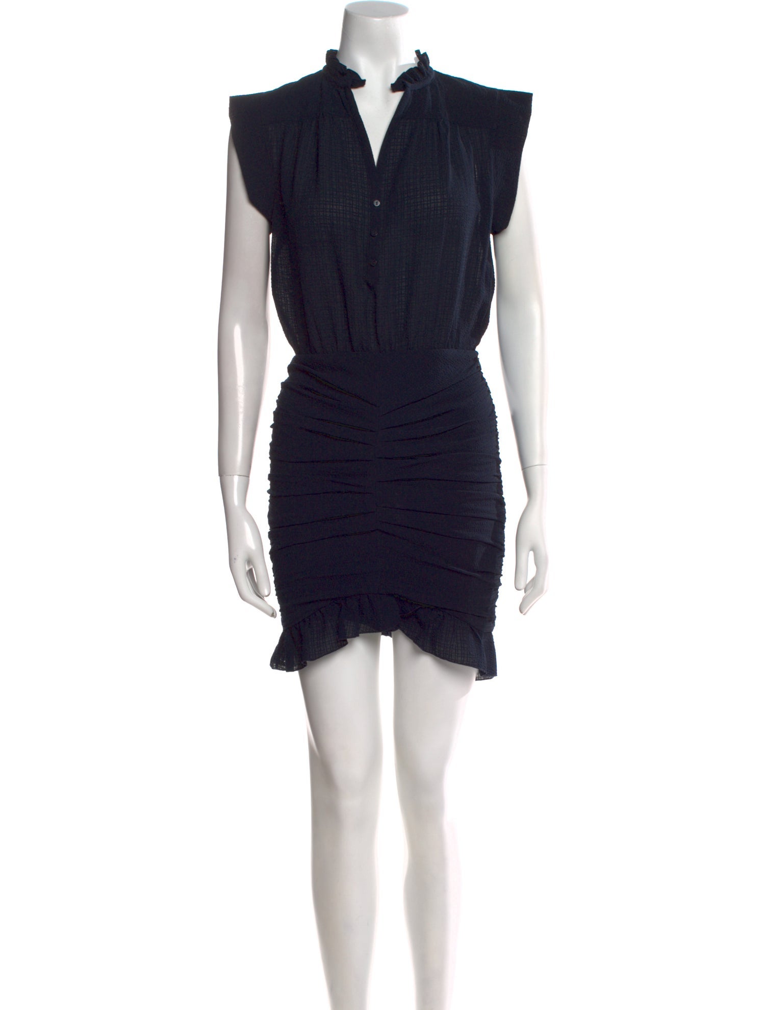 BA&SH Mock Neck Mini Dress